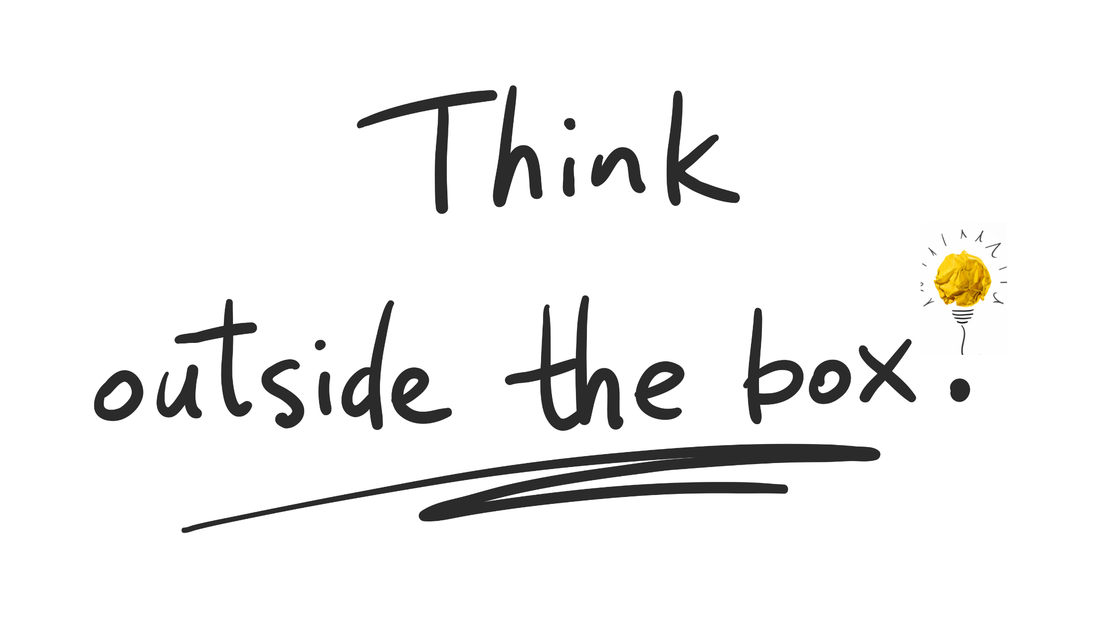 Think outside the box