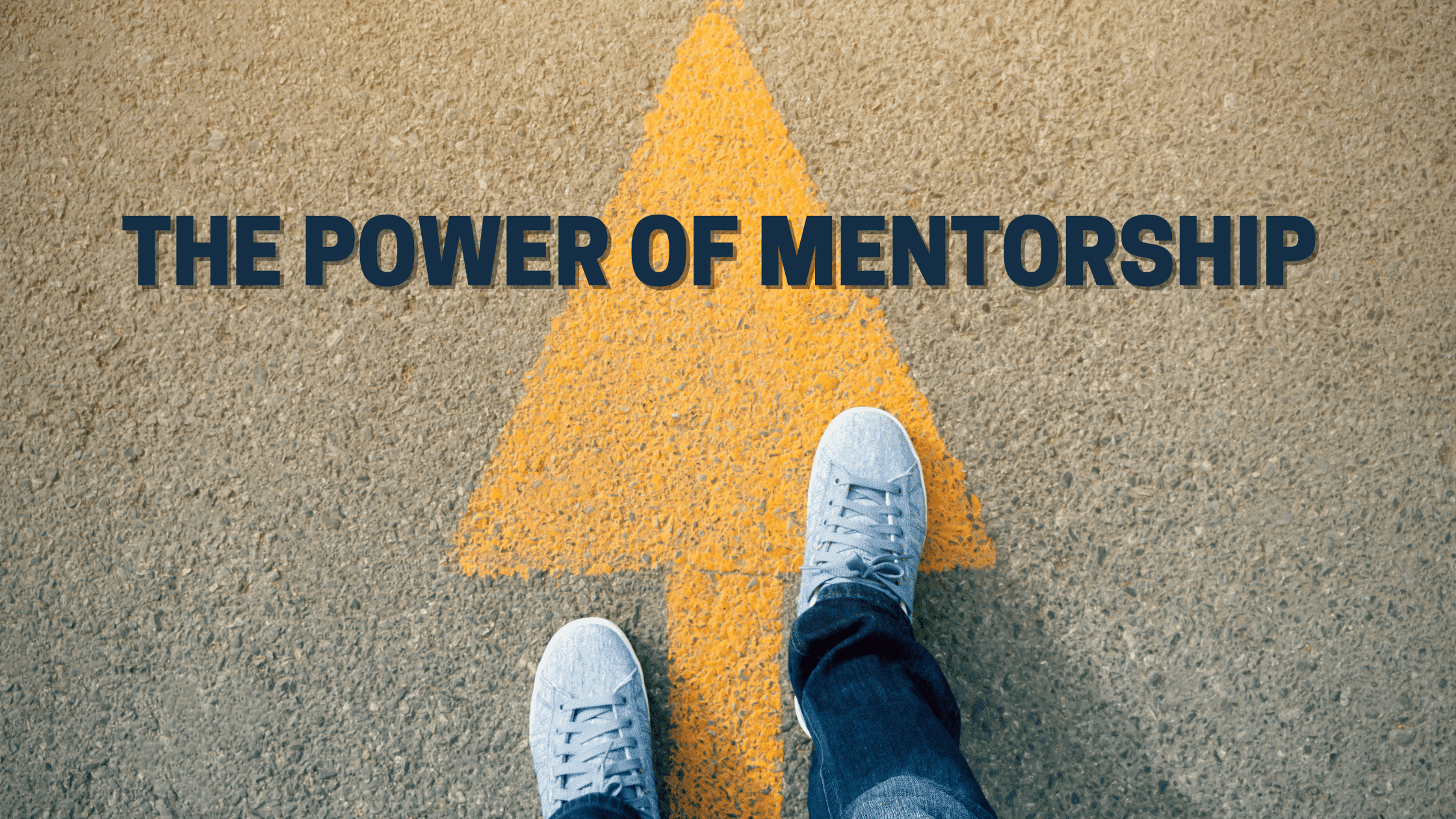 Legs on an arrow. The power of mentorhip